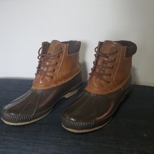 Tommy Hilfiger Duck Boots, Size 10, Brown
